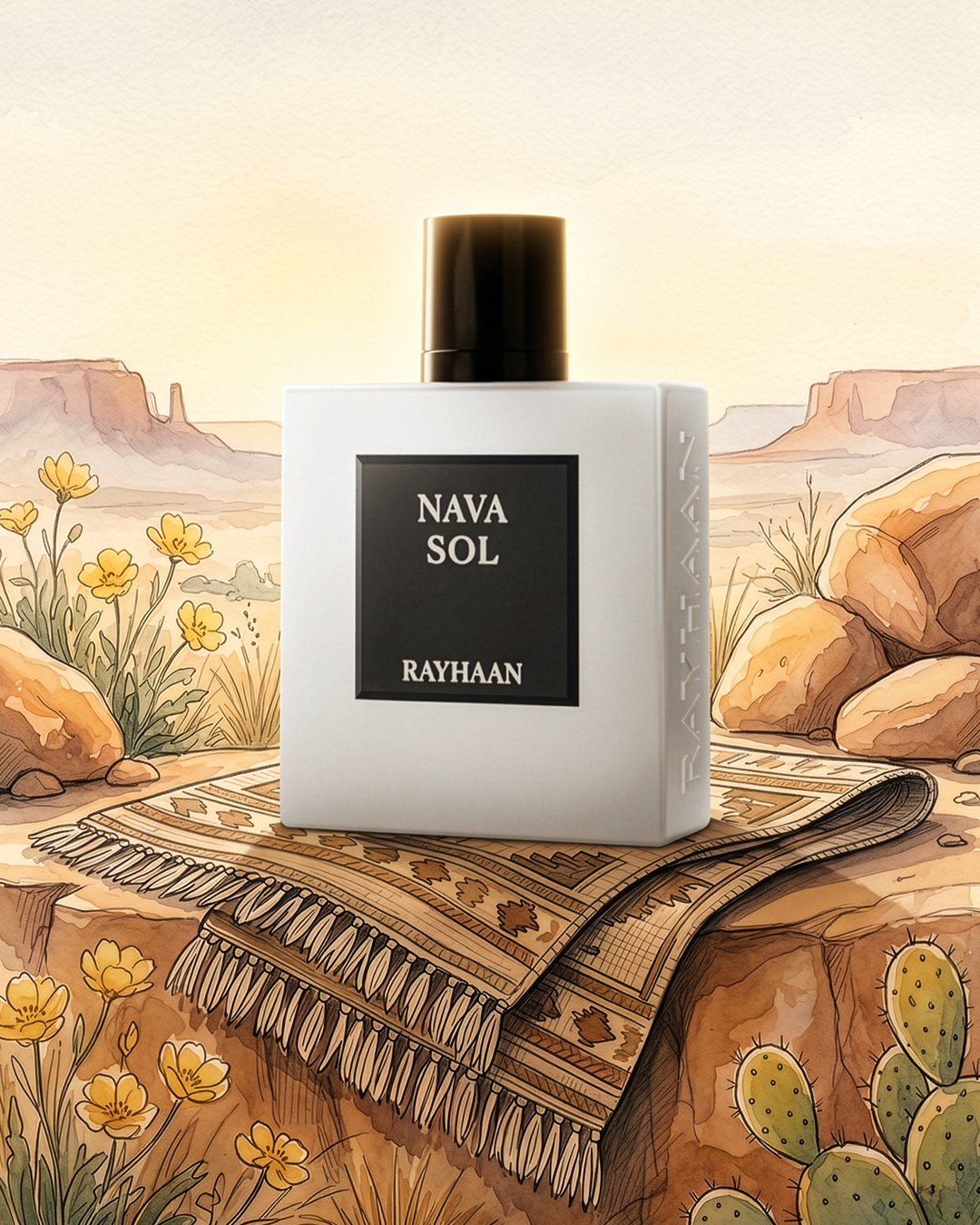 Rayhaan Nava Sol Eau de Parfum 100ml bottle, alternate view 3