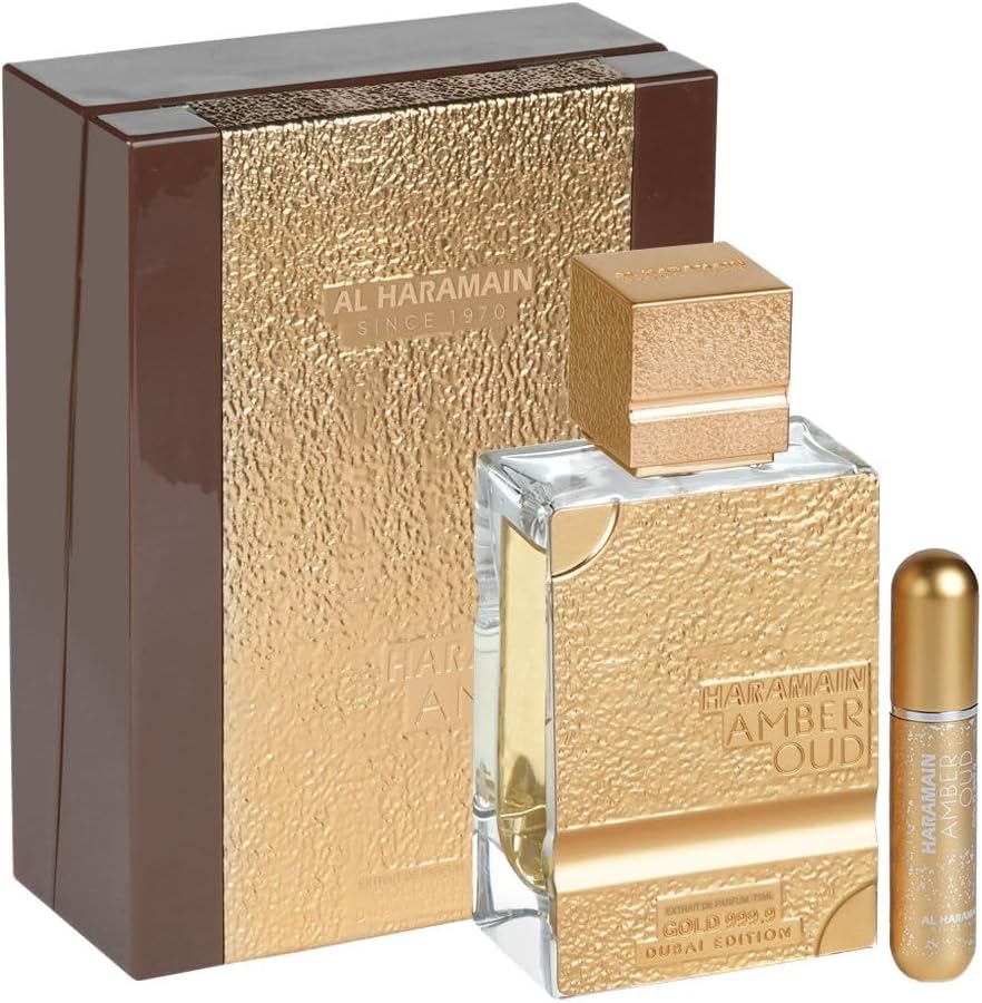 Al Haramain Amber Oud Gold 999.9 Dubai Edition Eau de Parfum 75ml bottle