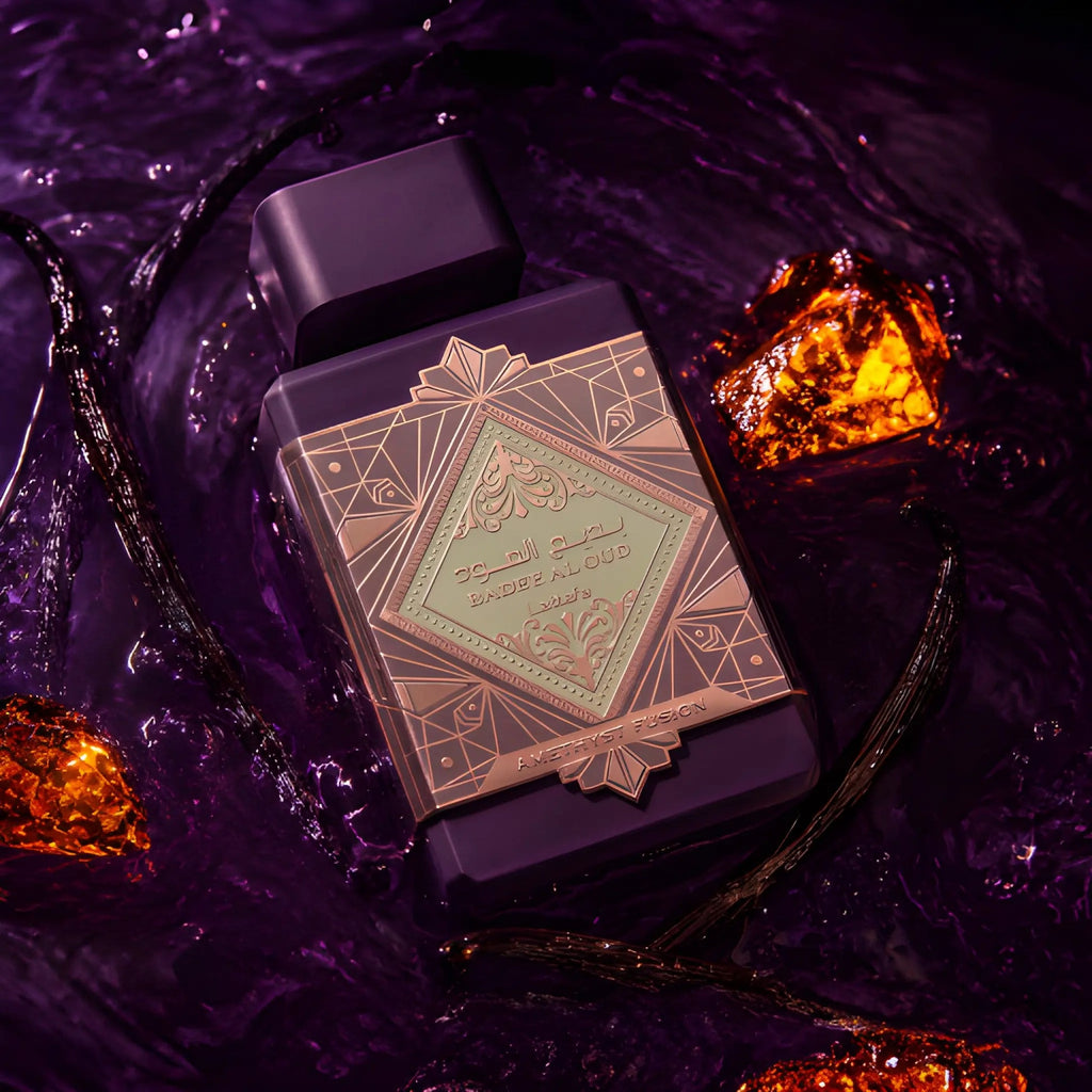 Lattafa Bade'e Al Oud Amethyst Fusion Eau de Parfum 100ml bottle, alternate view 1