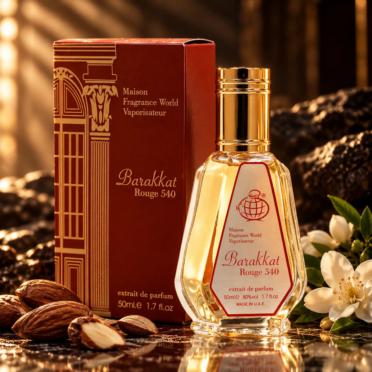 Barakkat Rouge 540 RED EDP 50ml bottle, alternate view 3