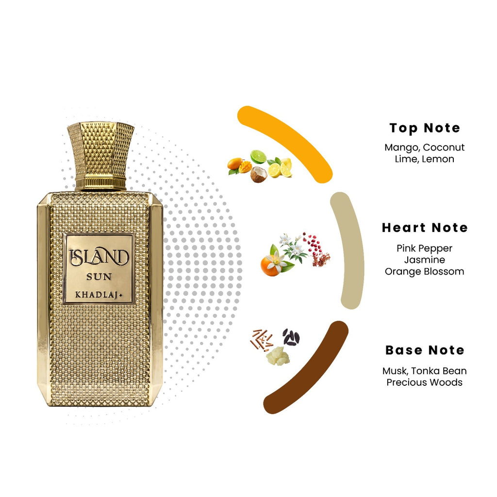 Khadlaj Island Sun Eau de Parfum 100ml bottle, alternate view 2