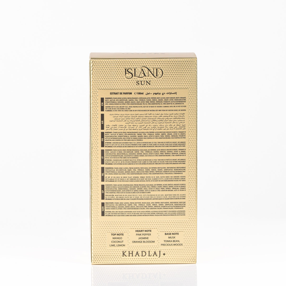 Khadlaj Island Sun Eau de Parfum 100ml bottle, alternate view 4