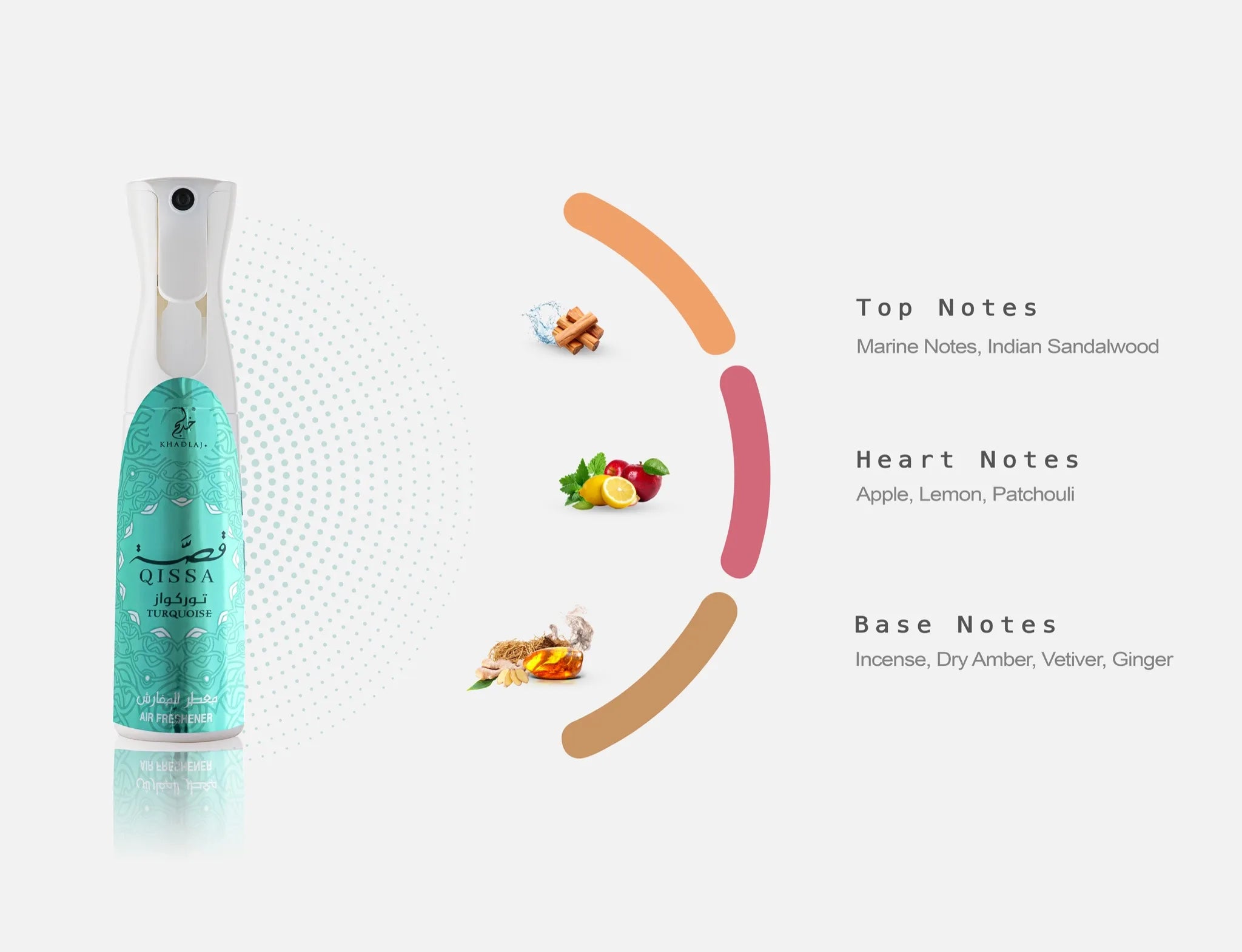 Khadlaj Qissa Turquoise Air Freshener 320ml