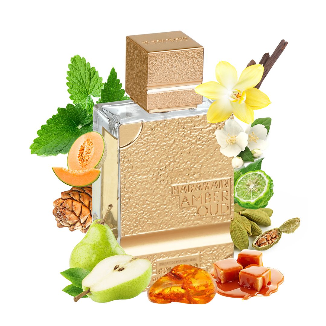 Al Haramain Amber Oud Gold 999.9 Dubai Edition Eau de Parfum 75ml bottle, alternate view 2