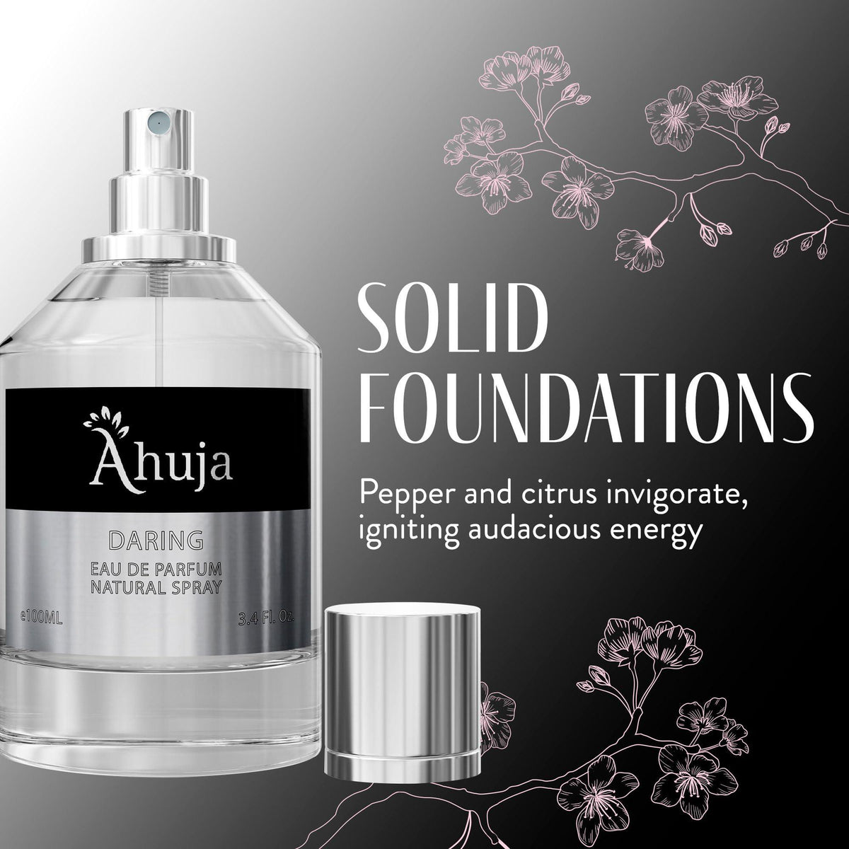 Ahuja Daring Eau de Parfum 100ml bottle, alternate view 3