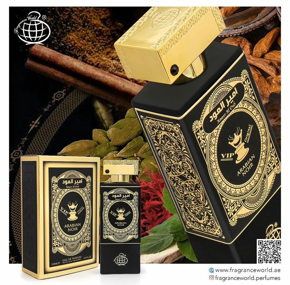 AMEER AL OUD ARABIAN NOIR EDP 80ML - FRAGRANCE WORLD (4)