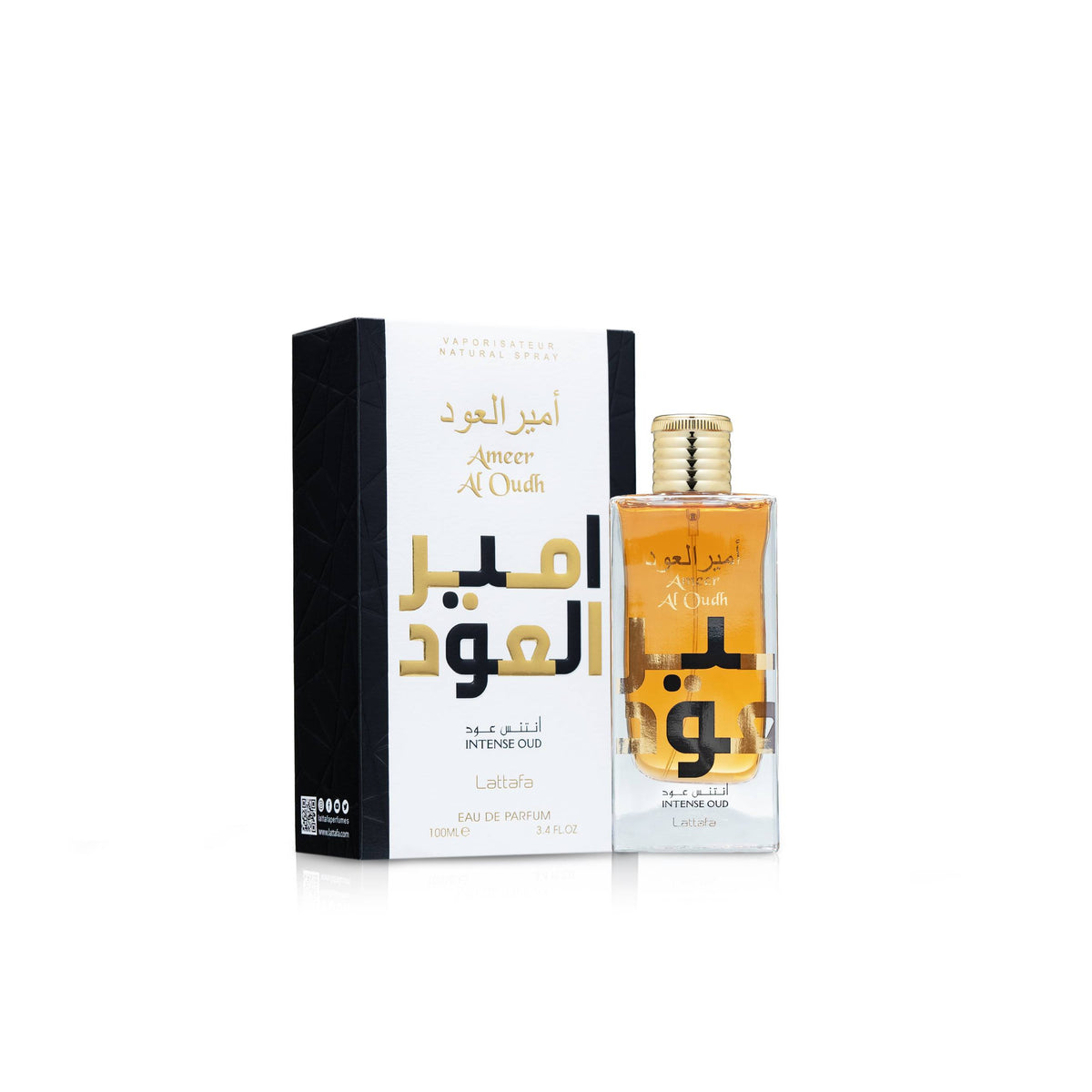 Lattafa Ameer Intense Oud Eau de Parfum 100ml bottle, alternate view 1