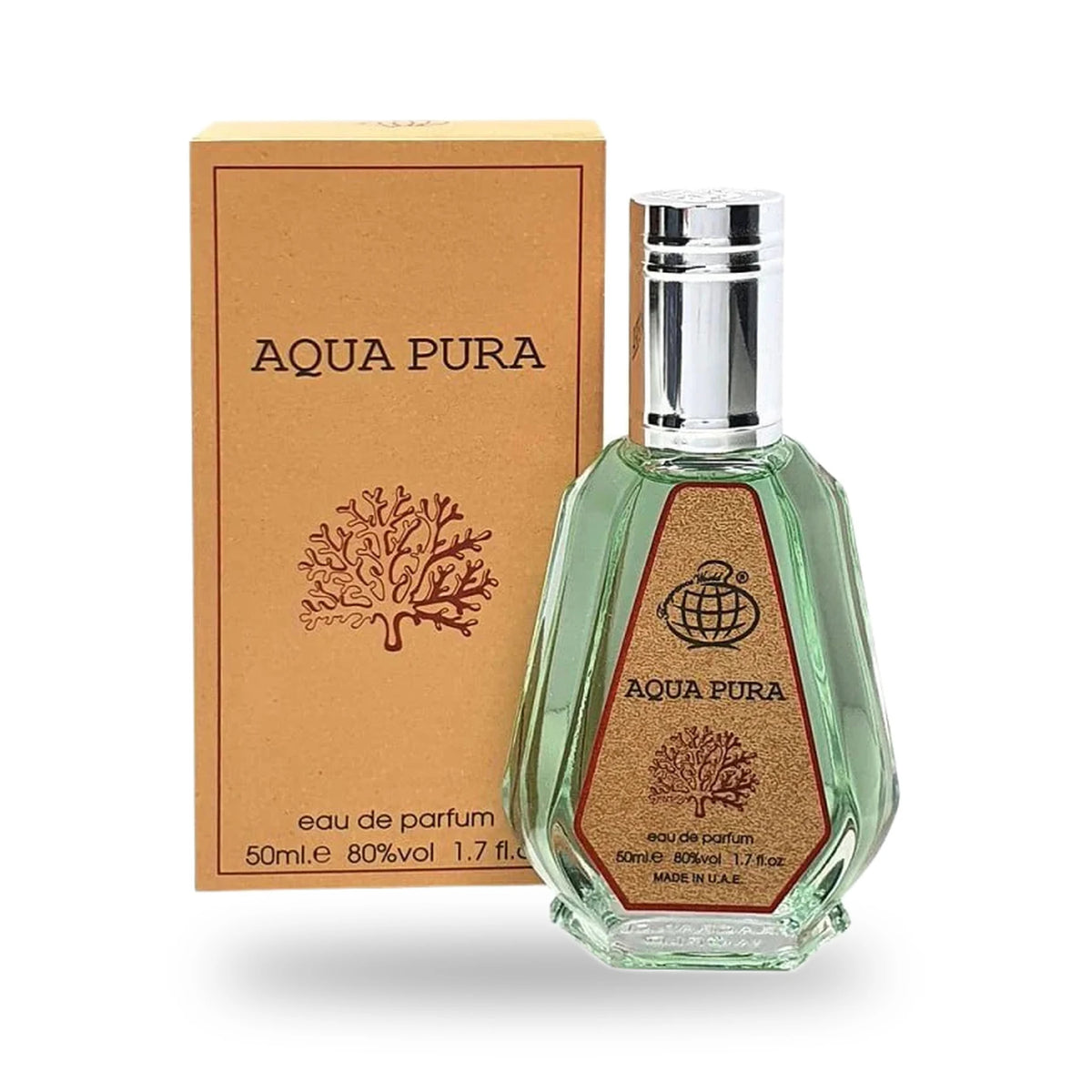 Aqua Pura by Fragrance World Eau de Parfum 50ml bottle, alternate view 1