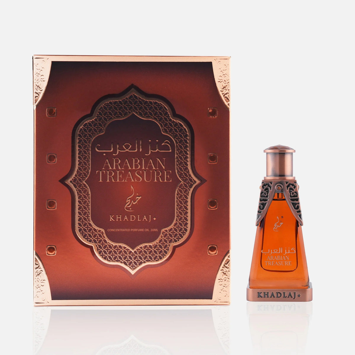 Khadlaj Arabian Treasure Perfume Oil 20ml bottle, alternate view 2