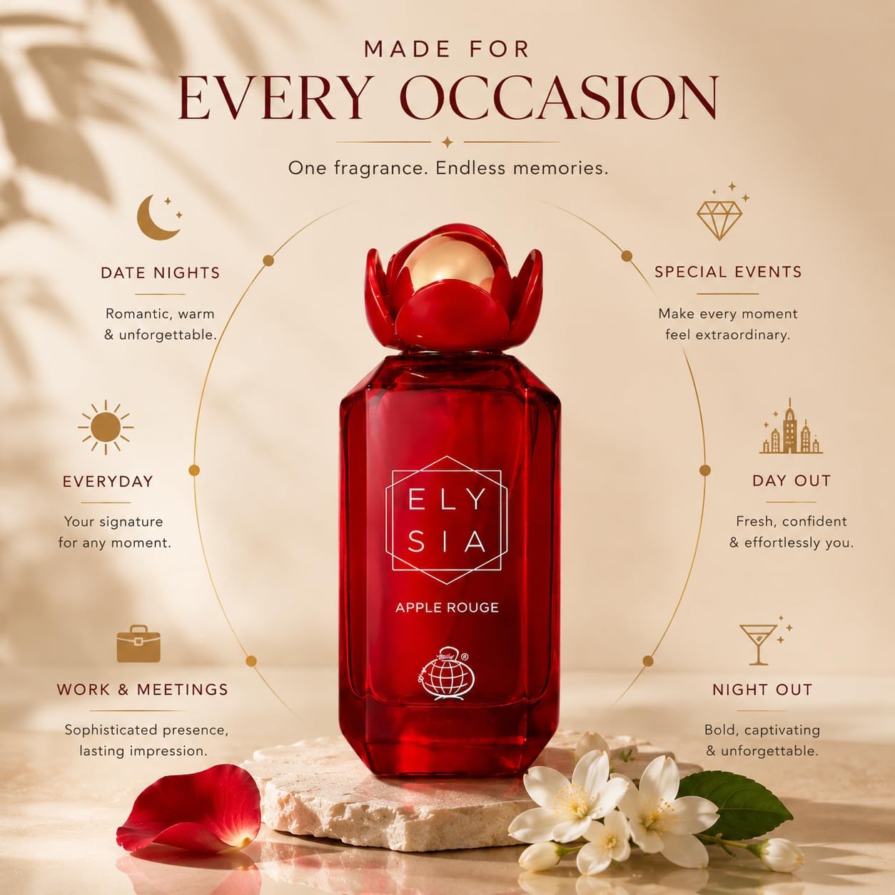 ELYSIA APPLE ROUGE EDP 100ML - FRAGRANCE WORLD