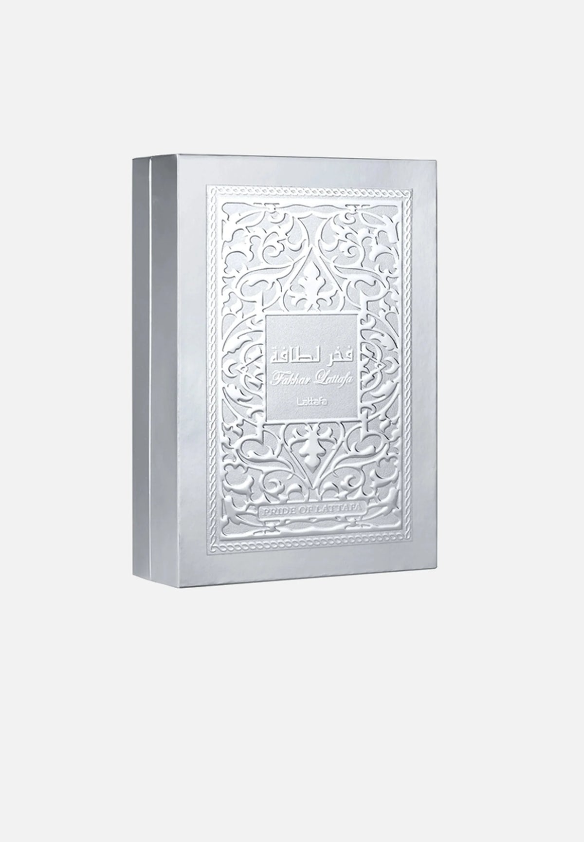 Lattafa Fakhar Platin Eau de Parfum 100ml bottle, alternate view 2