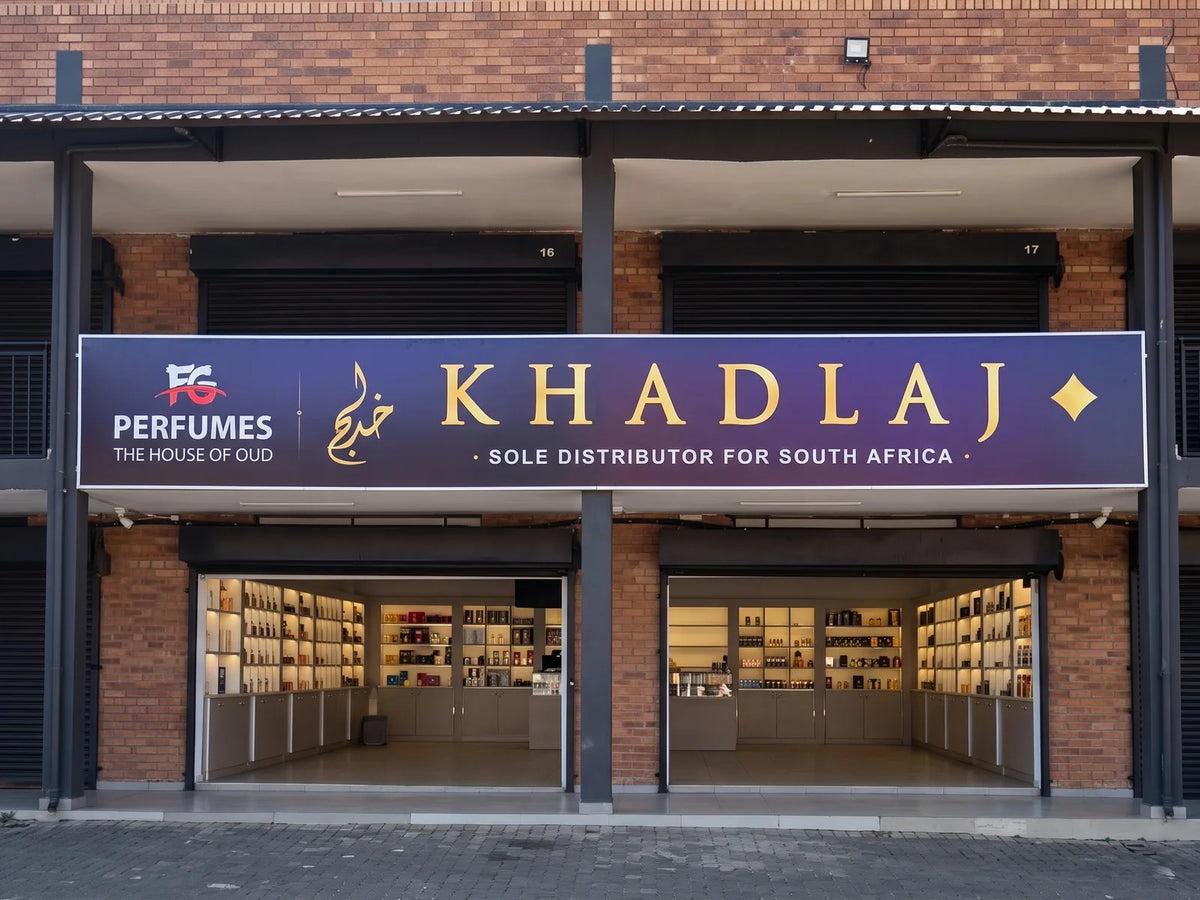 FG Perfumes shop front at The Perfume Mall, Mayfair, Johannesburg