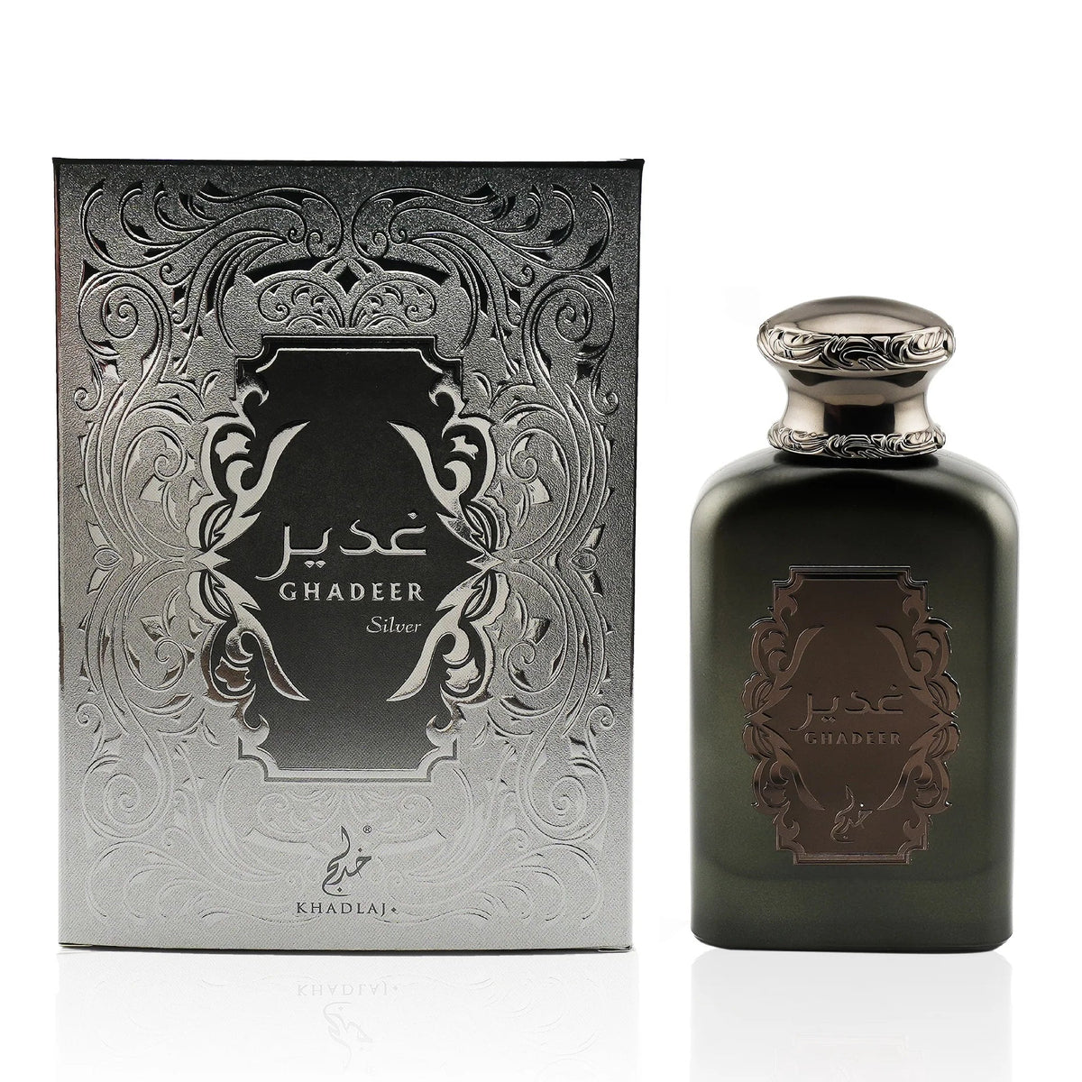 Khadlaj Ghadeer Silver Eau de Parfum 100ml bottle