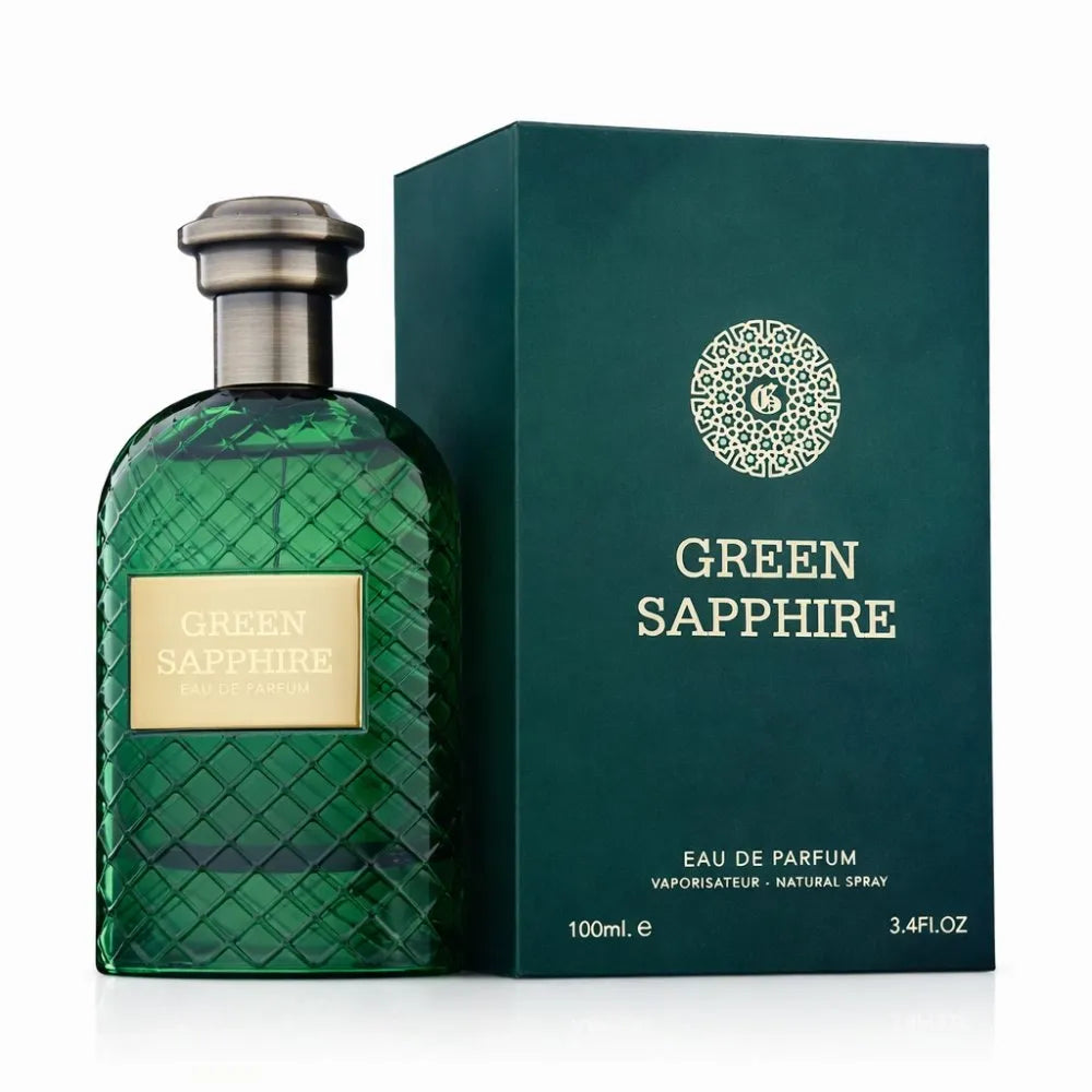 Green Sapphire by Fragrance World Eau de Parfum 100ml bottle, alternate view 5