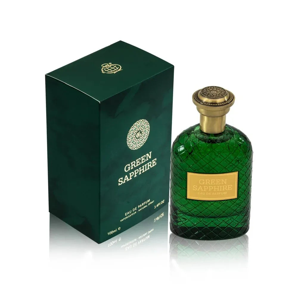 Green Sapphire by Fragrance World Eau de Parfum 100ml bottle, alternate view 6