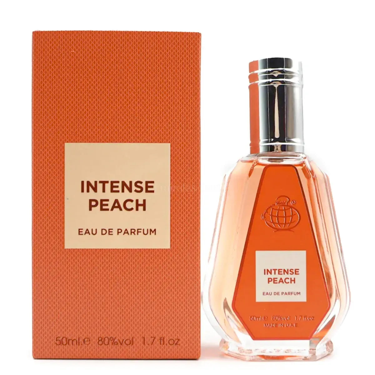 Intense Peach by Fragrance World Eau de Parfum 50ml bottle, alternate view 7