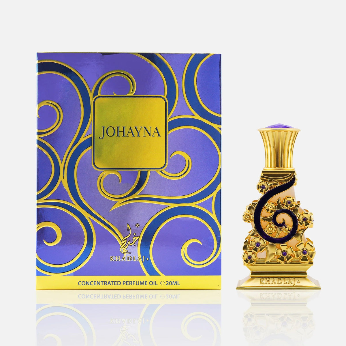 Khadlaj Johayna Purple Perfume Oil 20ml bottle