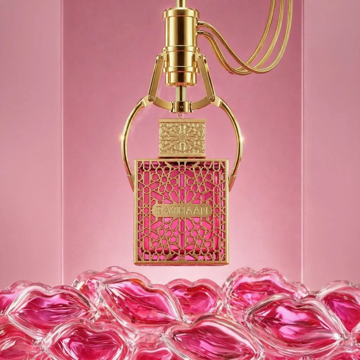 Rayhaan Kiss Eau de Parfum 100ml bottle, alternate view 3