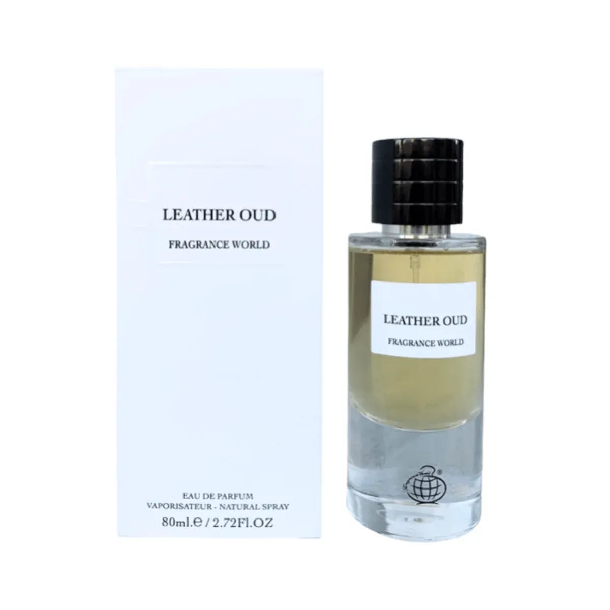 Leather Oud Fw by Fragrance World Eau de Parfum 80ml bottle, alternate view 5