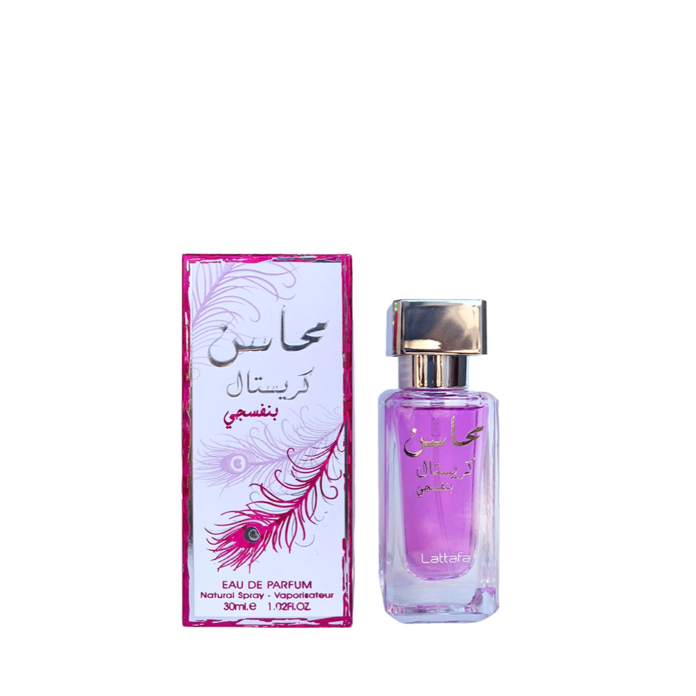 MAHASIN CRYSTAL VIOLET EDP 30ML - LATTAFA