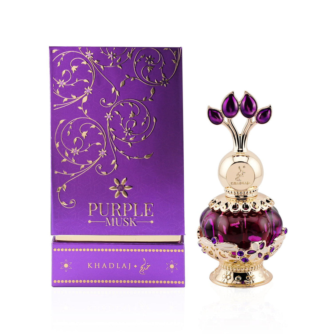 Khadlaj Purple Musk Perfume Oil 20ml bottle