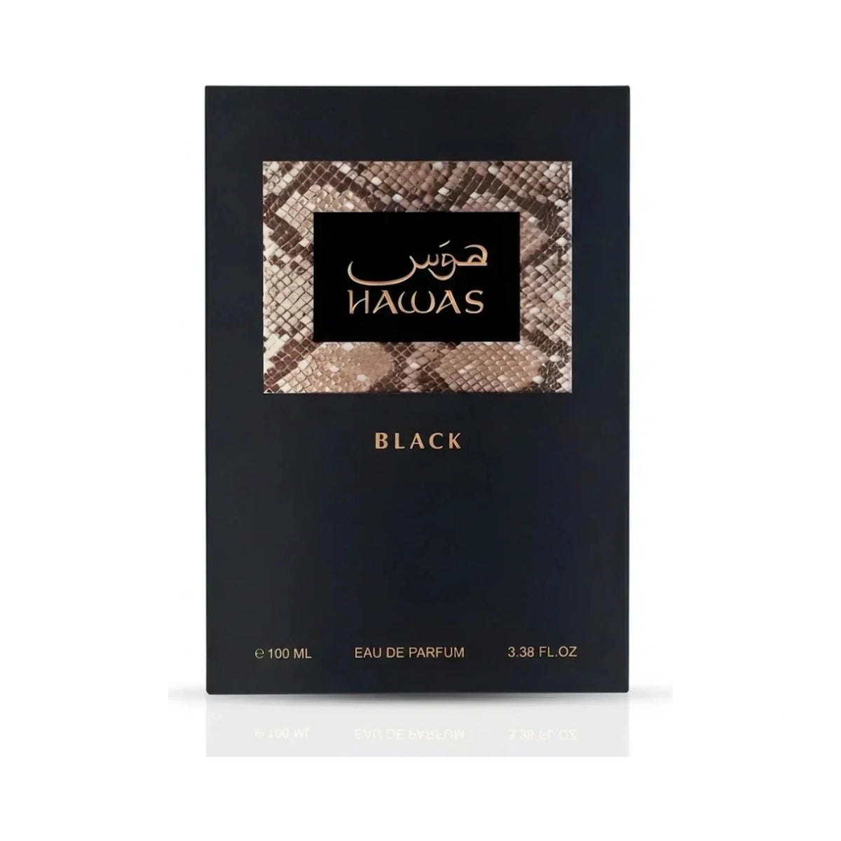 Rasasi Hawas Black eau de parfum 100ml bottle, alternate view 1