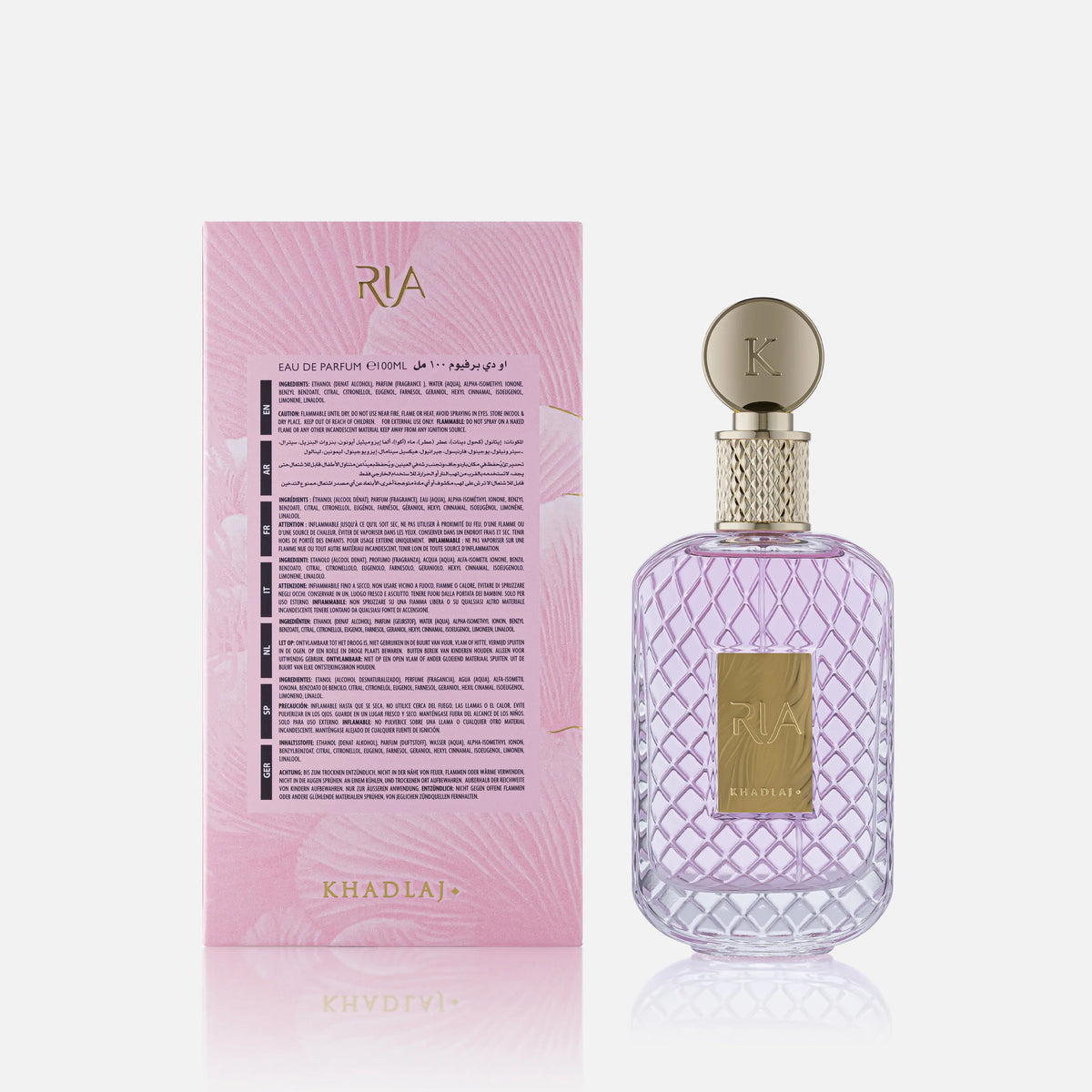 Khadlaj Ria Eau de Parfum 100ml bottle, alternate view 3