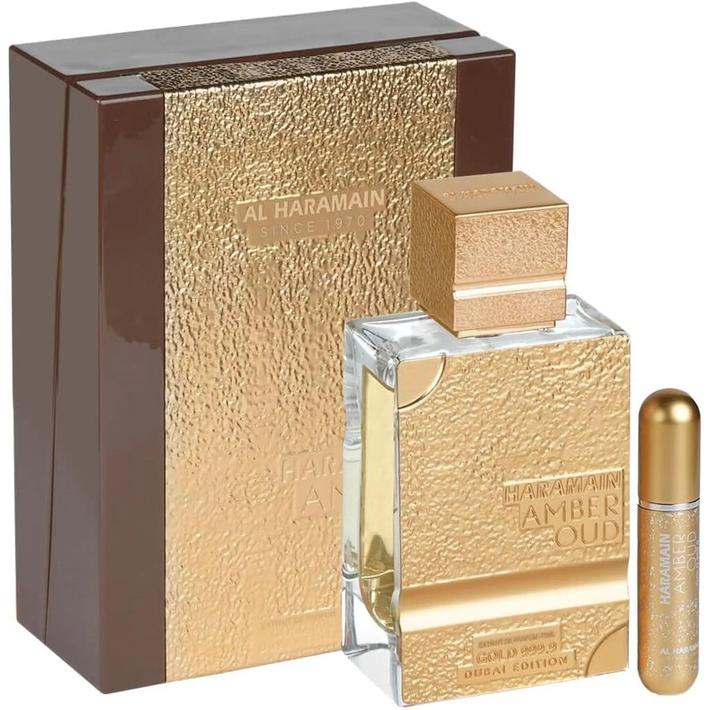 Al Haramain Amber Oud Gold 999.9 Dubai Edition Eau de Parfum 75ml bottle, alternate view 6