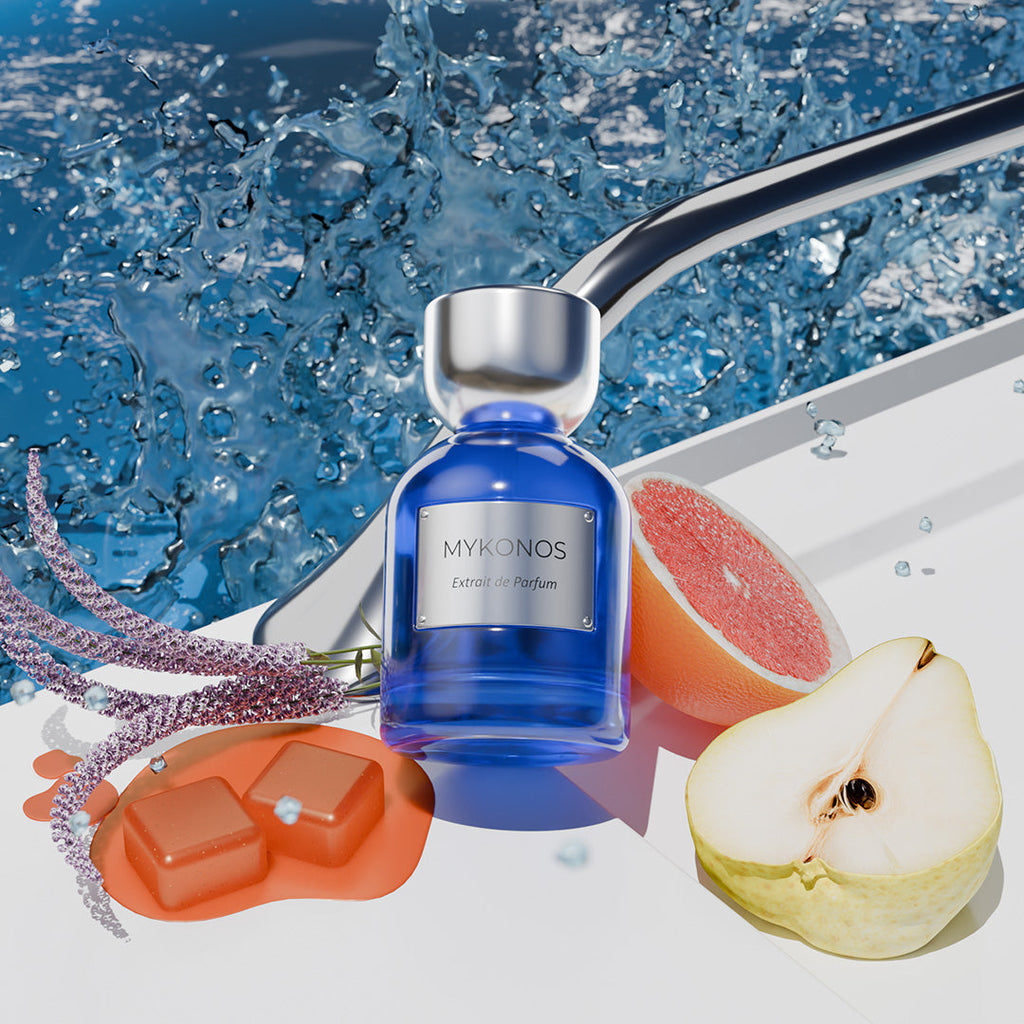 Mykonos California Blue Eau de Parfum 50ml bottle, alternate view 3