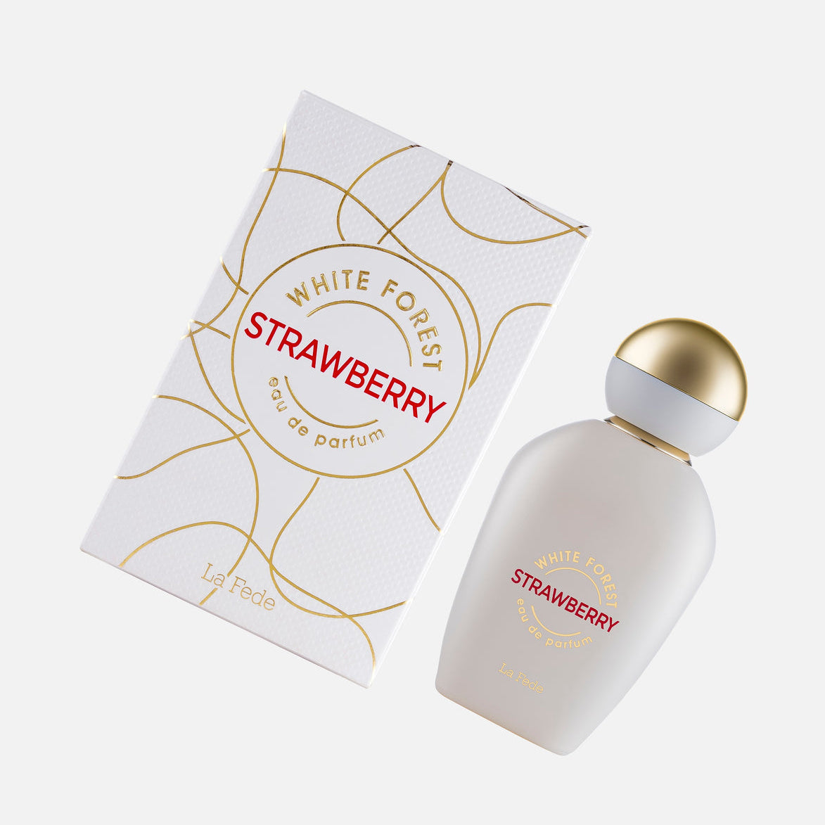 Khadlaj La Fede White Forest Strawberry Eau de Parfum 100ml bottle, alternate view 4