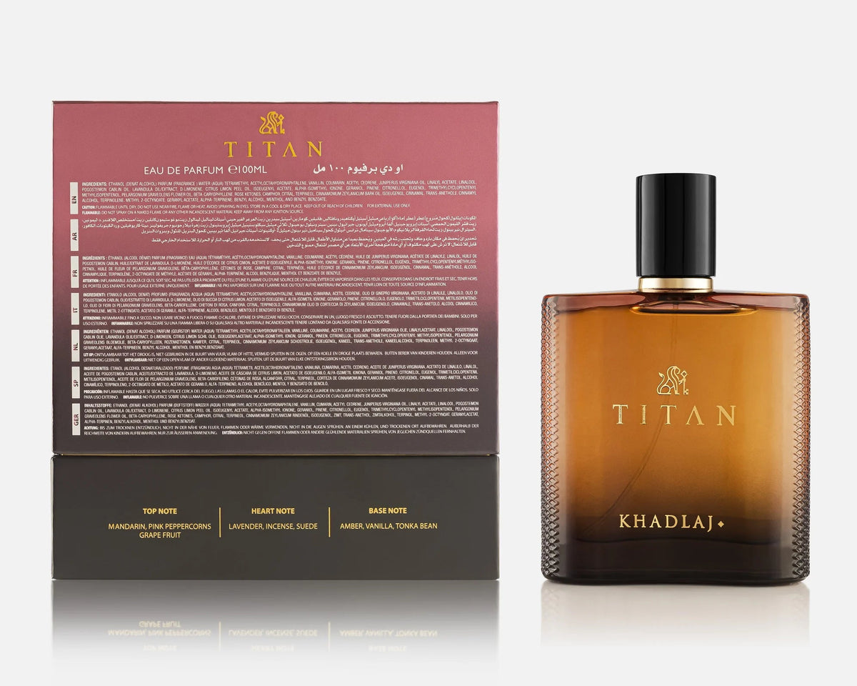 Khadlaj Titan Eau de Parfum 100ml bottle, alternate view 2